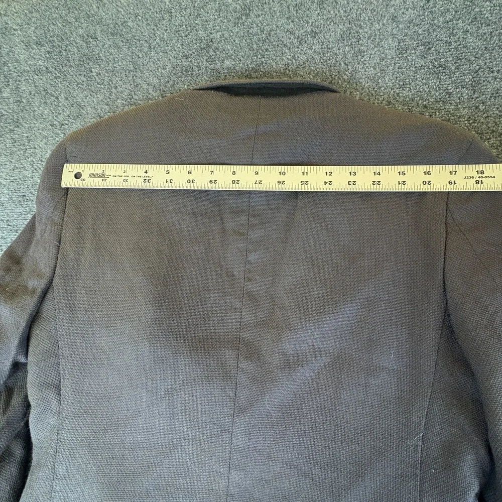 Cosani Blazer Jacket Mens 38S Brown Wool Elbow Patches Single Breasted Formal